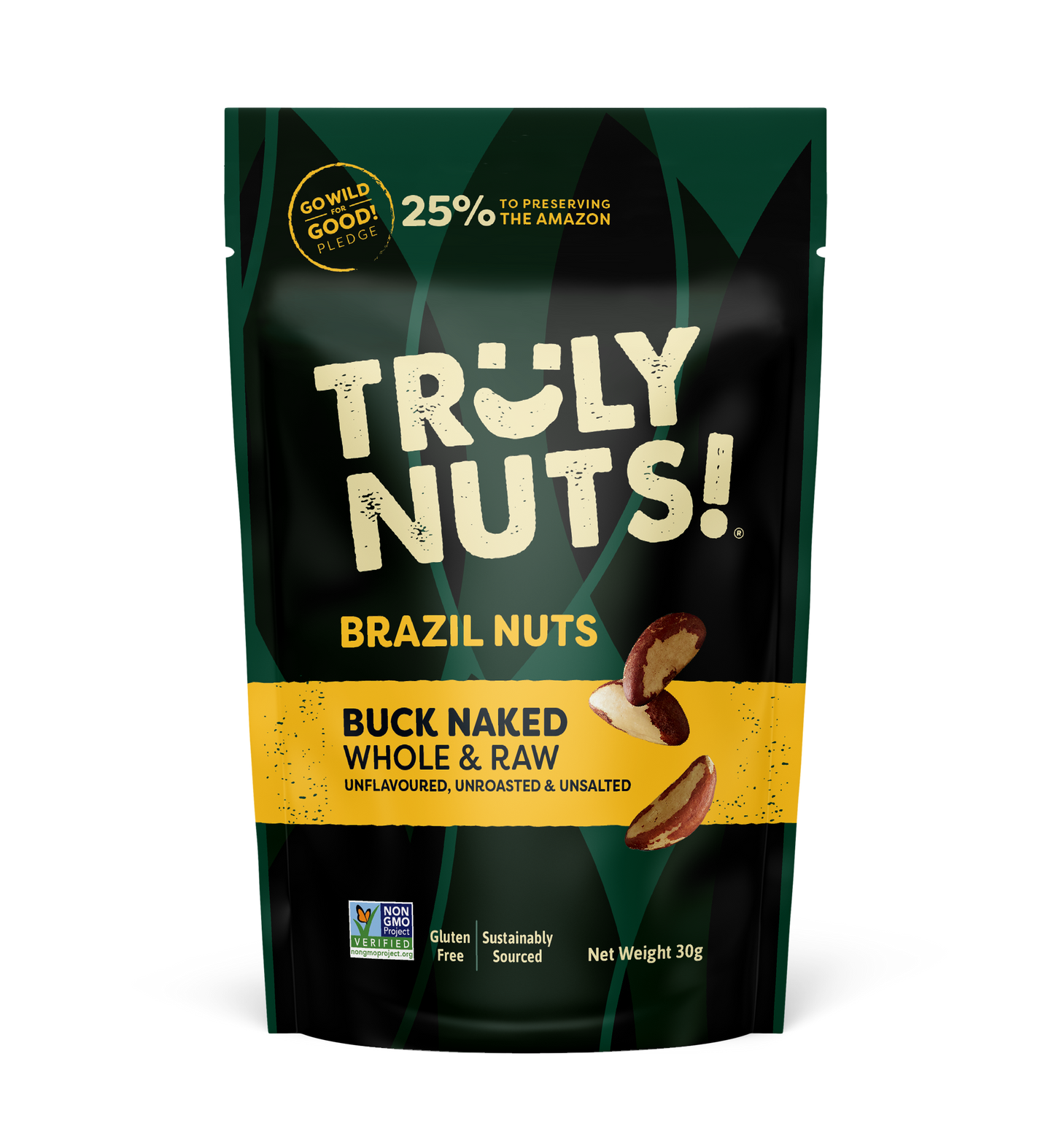 BRAZIL NUTS - Buck Naked Whole & Raw 30g