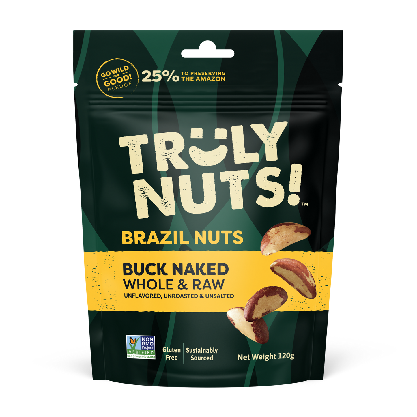 BRAZIL NUTS - Buck Naked Whole & Raw 120g