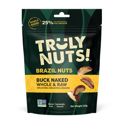 BRAZIL NUTS - Buck Naked Whole & Raw 120g