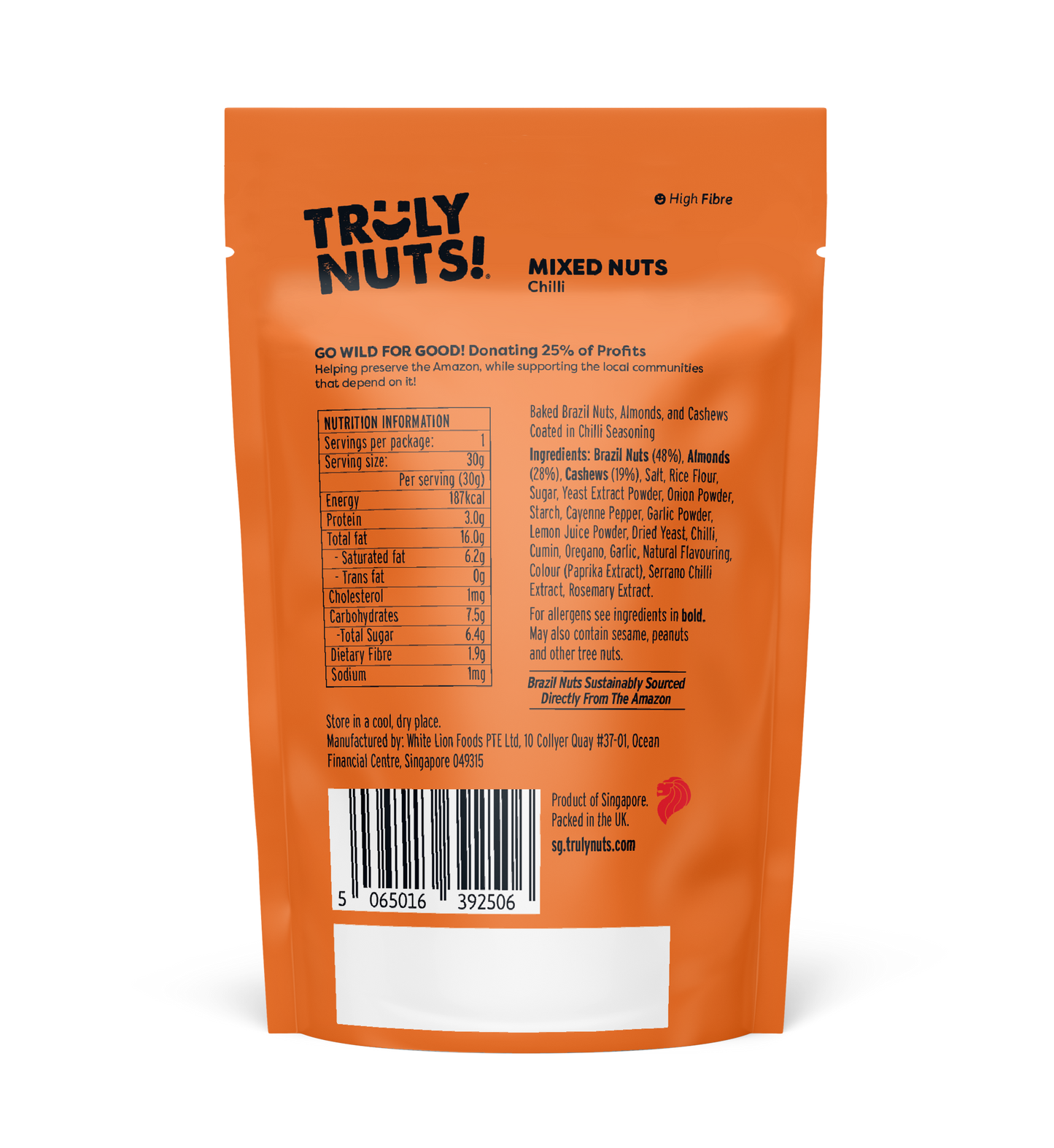 MIXED NUTS - Fired Up Chilli 30g