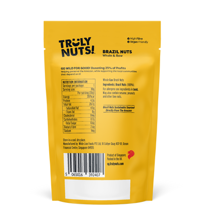 BRAZIL NUTS - Buck Naked Whole & Raw 30g