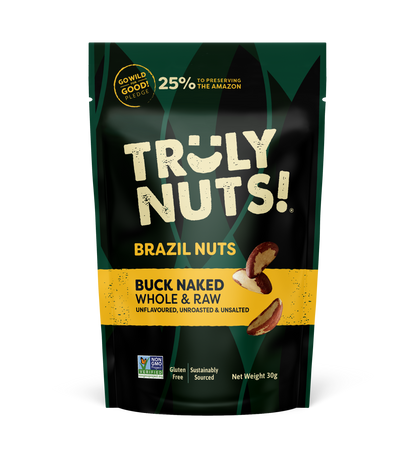 BRAZIL NUTS - Buck Naked Whole & Raw 30g